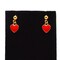Small Red Enameled Heart Earrings product 2